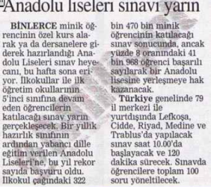 1996 Milliyet Gazetesi